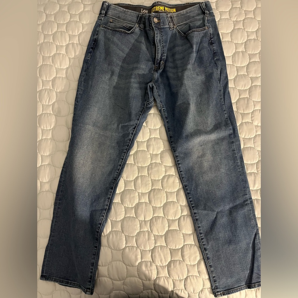 Lee Blue Relaxed Fit Jeans with Lived-In Look